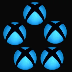 Removable Logo Power Button LED Light Blue Color Change Sticker Decal for Xbox One Console -GX00083E*5
