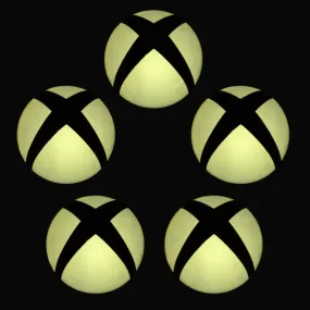 Removable Logo Power Button LED Yellow Color Change Sticker Decal for Xbox One Console -GX00083Y*5