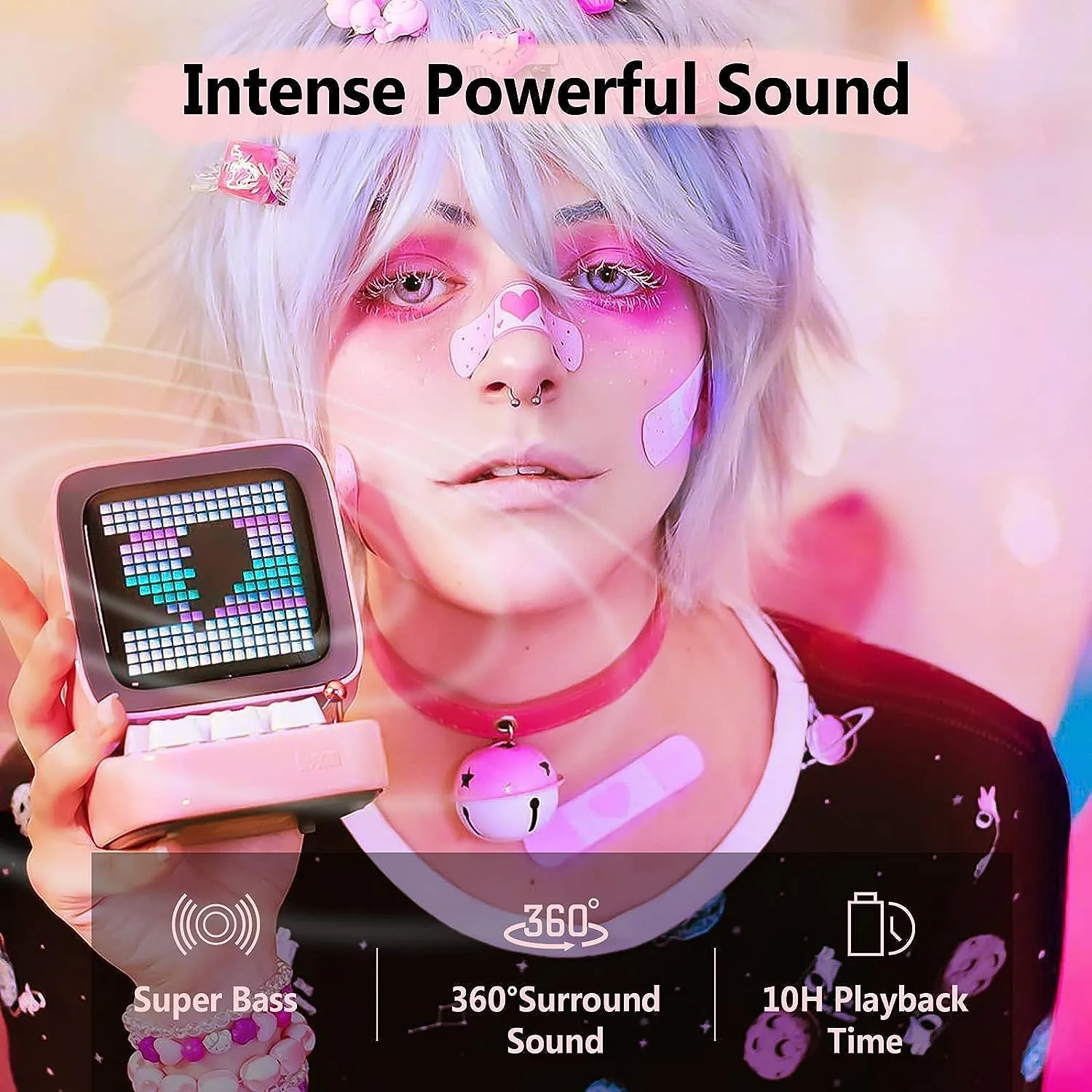Retro Pixel Art Game Bluetooth Speaker