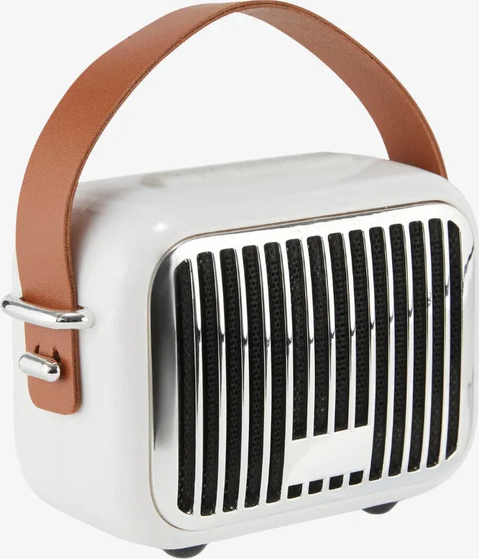 Retro White Mini Wireless Bluetooth Speaker