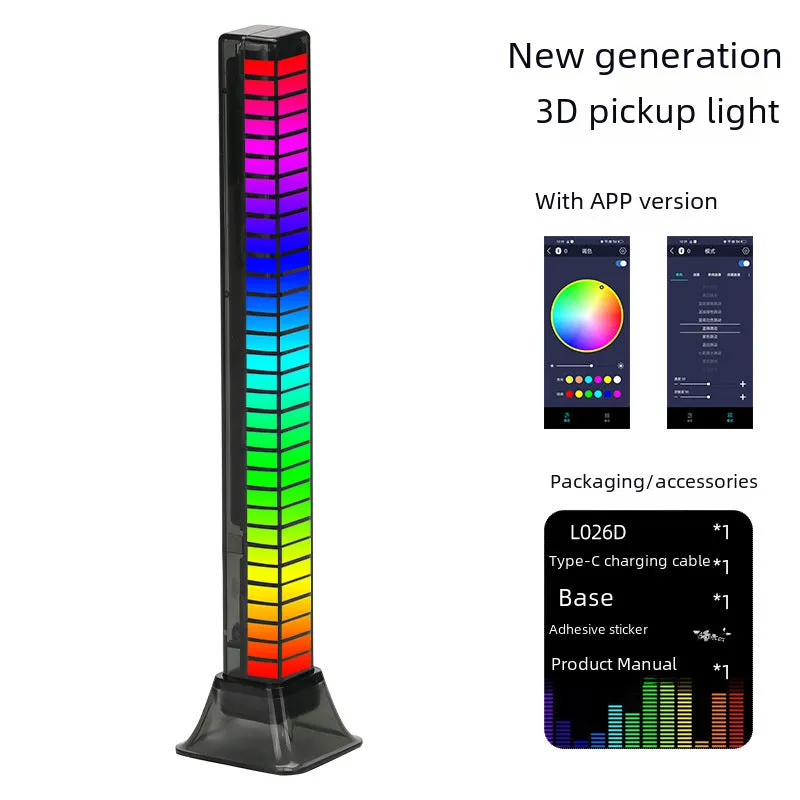 RGB Voice Control Synchronous Rhythm Light  - Type-C charging with APP