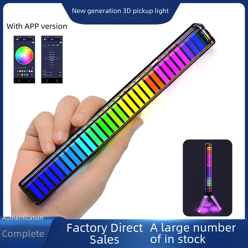 RGB Voice Control Synchronous Rhythm Light  - Type-C charging with APP