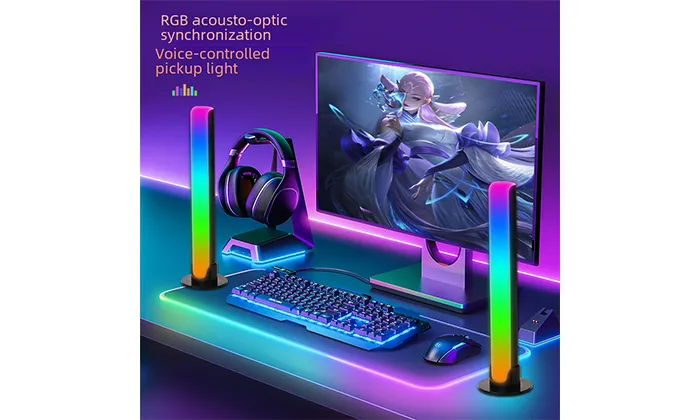 RGB Voice Control Synchronous Rhythm Light  - Type-C charging with APP
