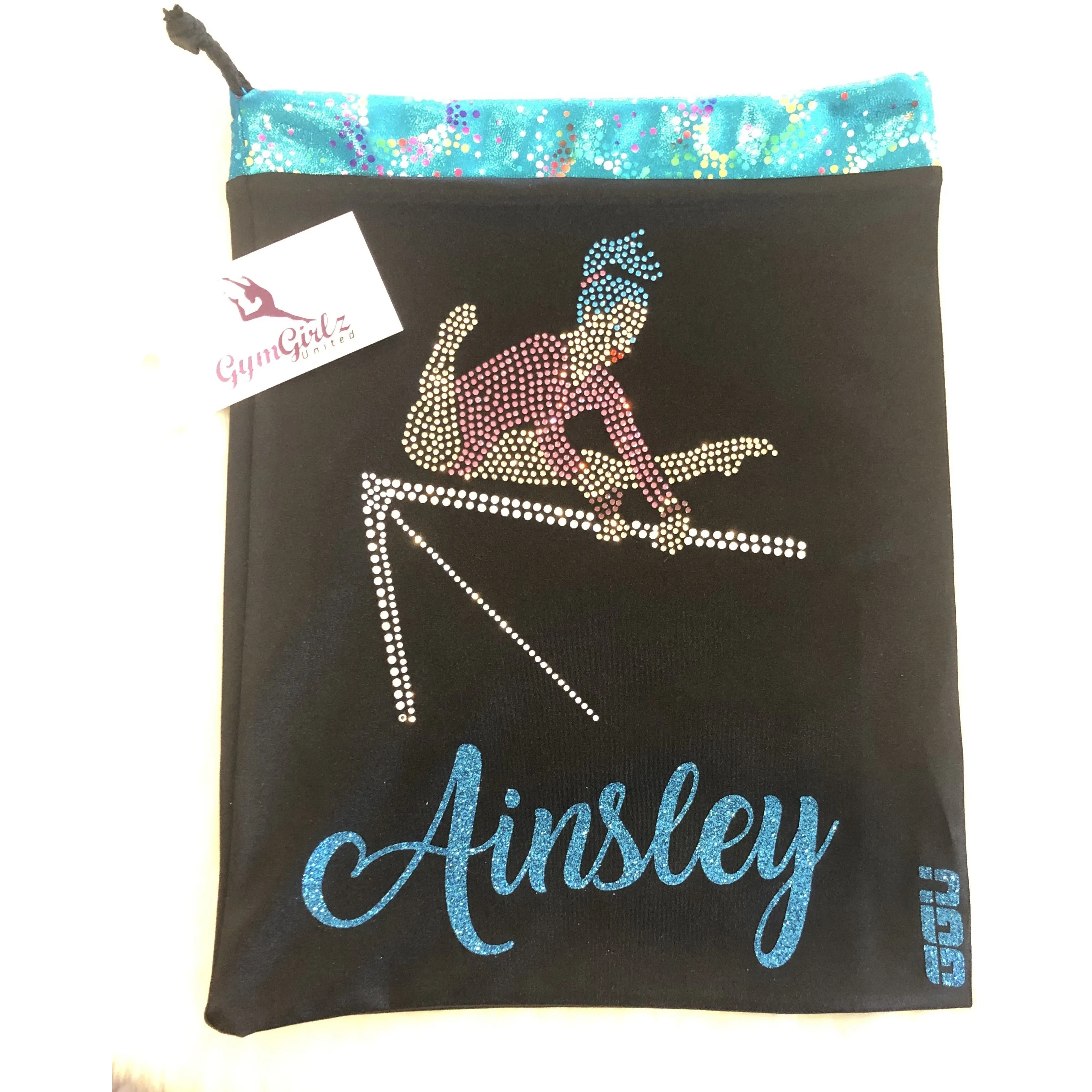 Rhinestone Bars Gymnastics Grips Bag