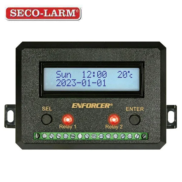 Seco-Larm - ENFORCER SA-027HQ - 365-Day Annual Timer - w/ Two Relay Outputs -  100 Programmable Events