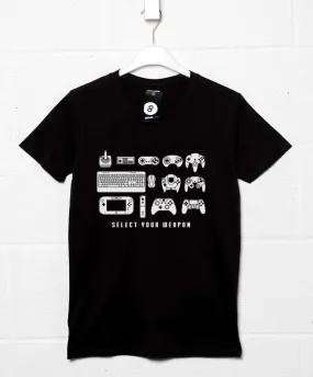 Select Your Weapon Game Controllers T-Shirt