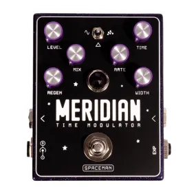 Spaceman Meridian Time Modulator Chorus Effect Pedal, Purple Sparkle