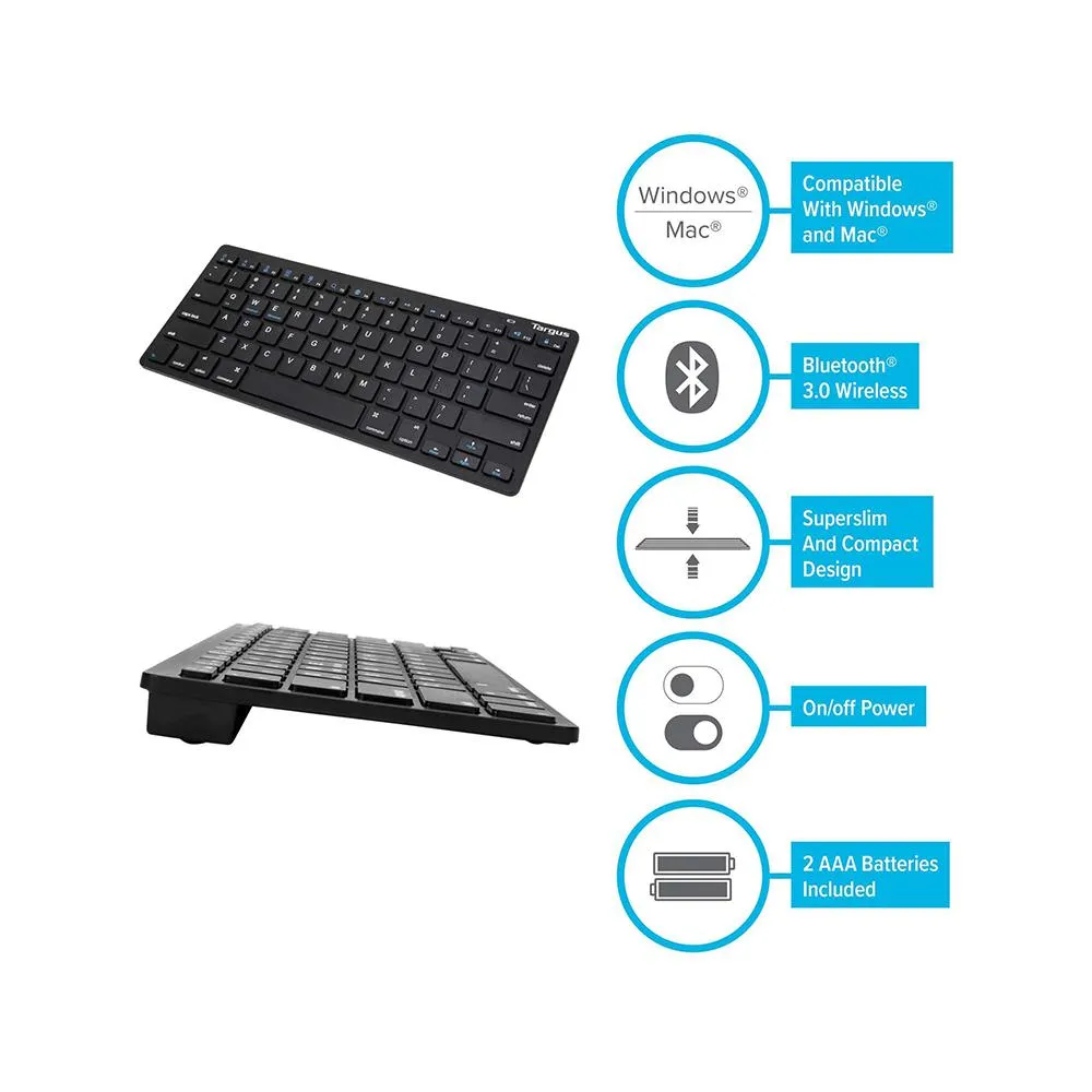 Targus AKB55AP KB55 Multi-Platform Bluetooth® Keyboard