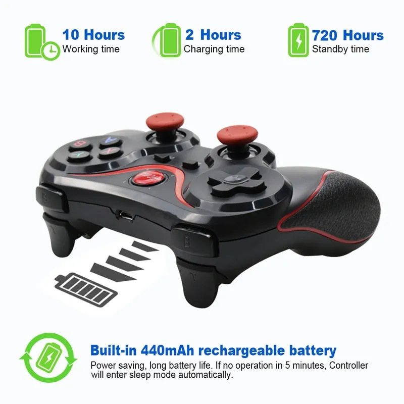 Terios T3 X3 Wireless Joystick Gamepad Game Controller bluetooth BT3.0