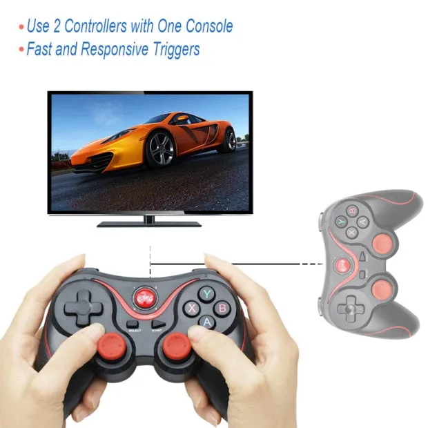 Terios T3 X3 Wireless Joystick Gamepad Game Controller bluetooth BT3.0