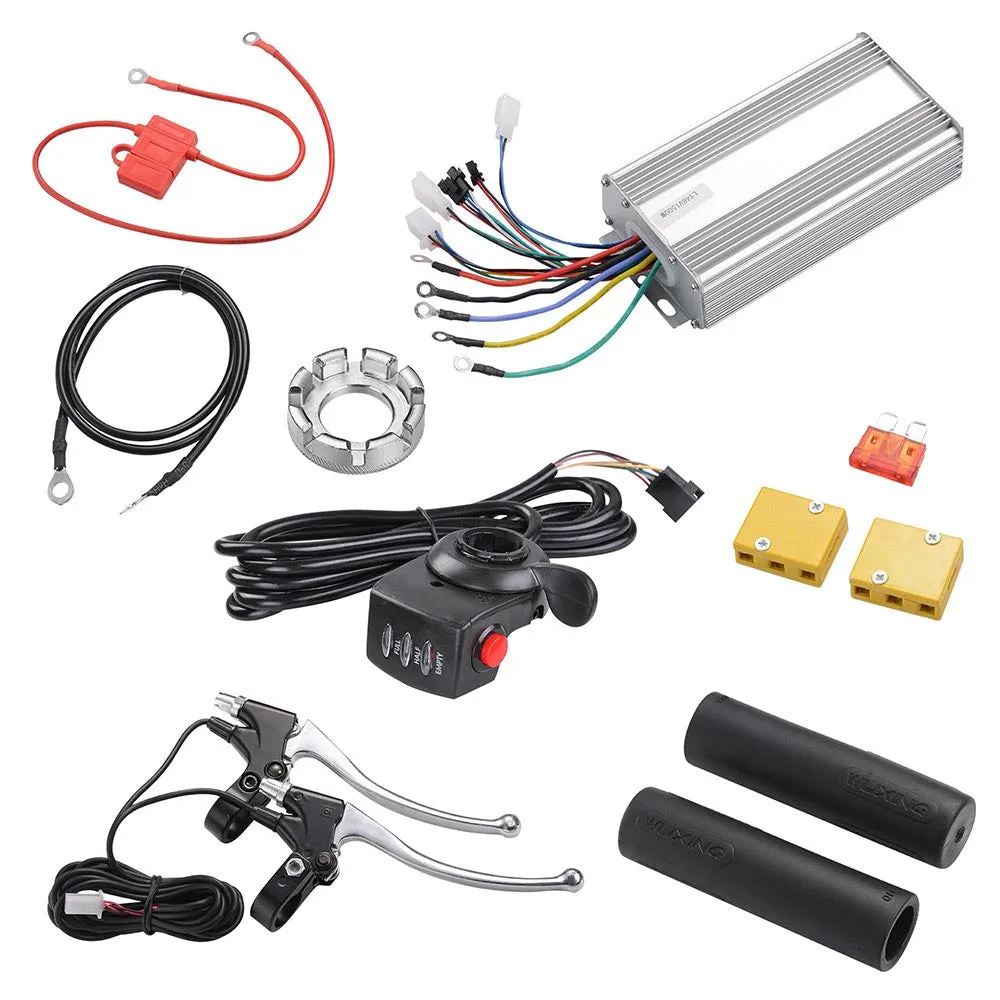 TheLAShop eBike Kit Bicycle Motor Conversion Kit Rear Hub 1500W 48V 26in
