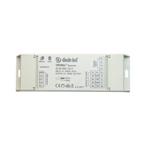 TOUCHDIAL WiFi RGB Color Control Receiver, 4 Channels, 12-24VDC, 5A