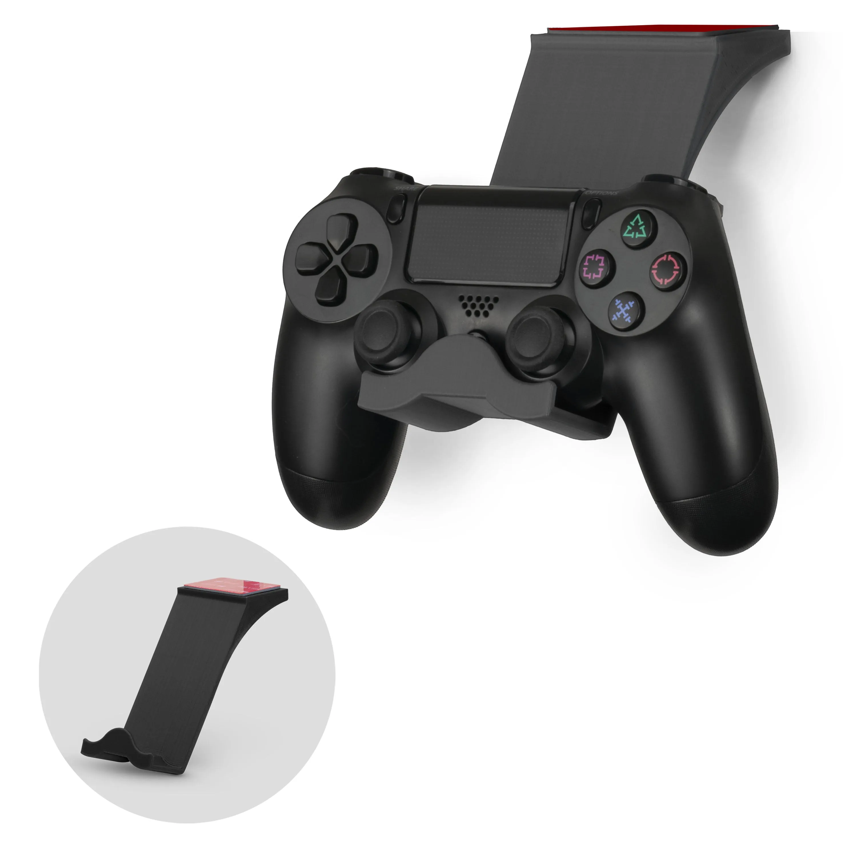 Under Desk Game Controller Holder Hanger - For PlayStation PS4 Controllers