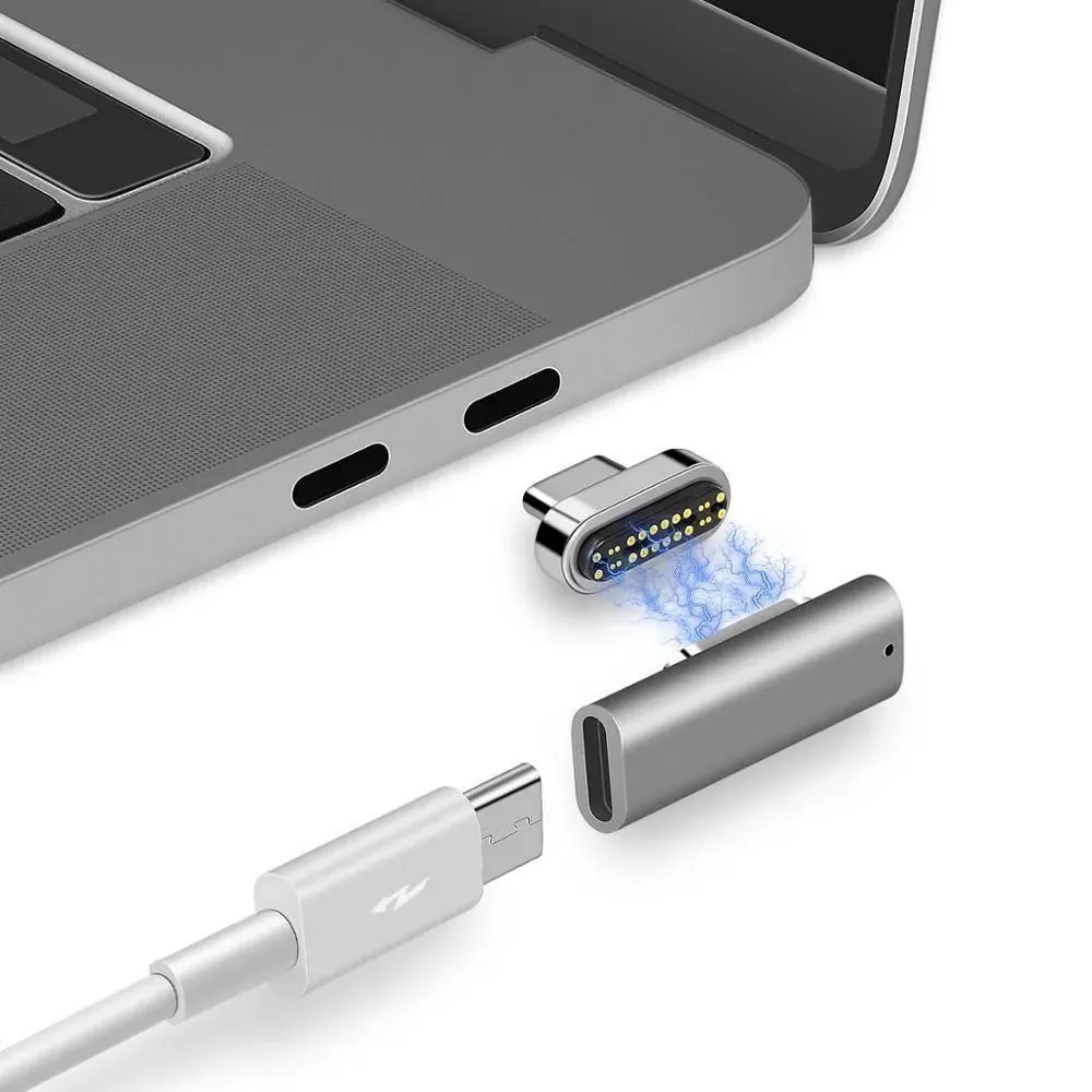 USB Type-C Thunderbolt Magnetic Connector: Supports up to 100W 40GB/S PD Data Transfer 5K@60Hz Video Output