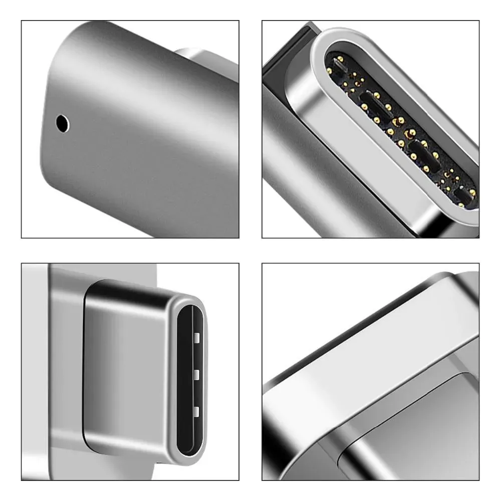 USB Type-C Thunderbolt Magnetic Connector: Supports up to 100W 40GB/S PD Data Transfer 5K@60Hz Video Output