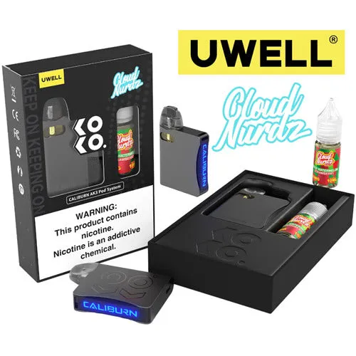 Uwell Caliburn AK3 Pod Kit & Salt 10mL Bundle