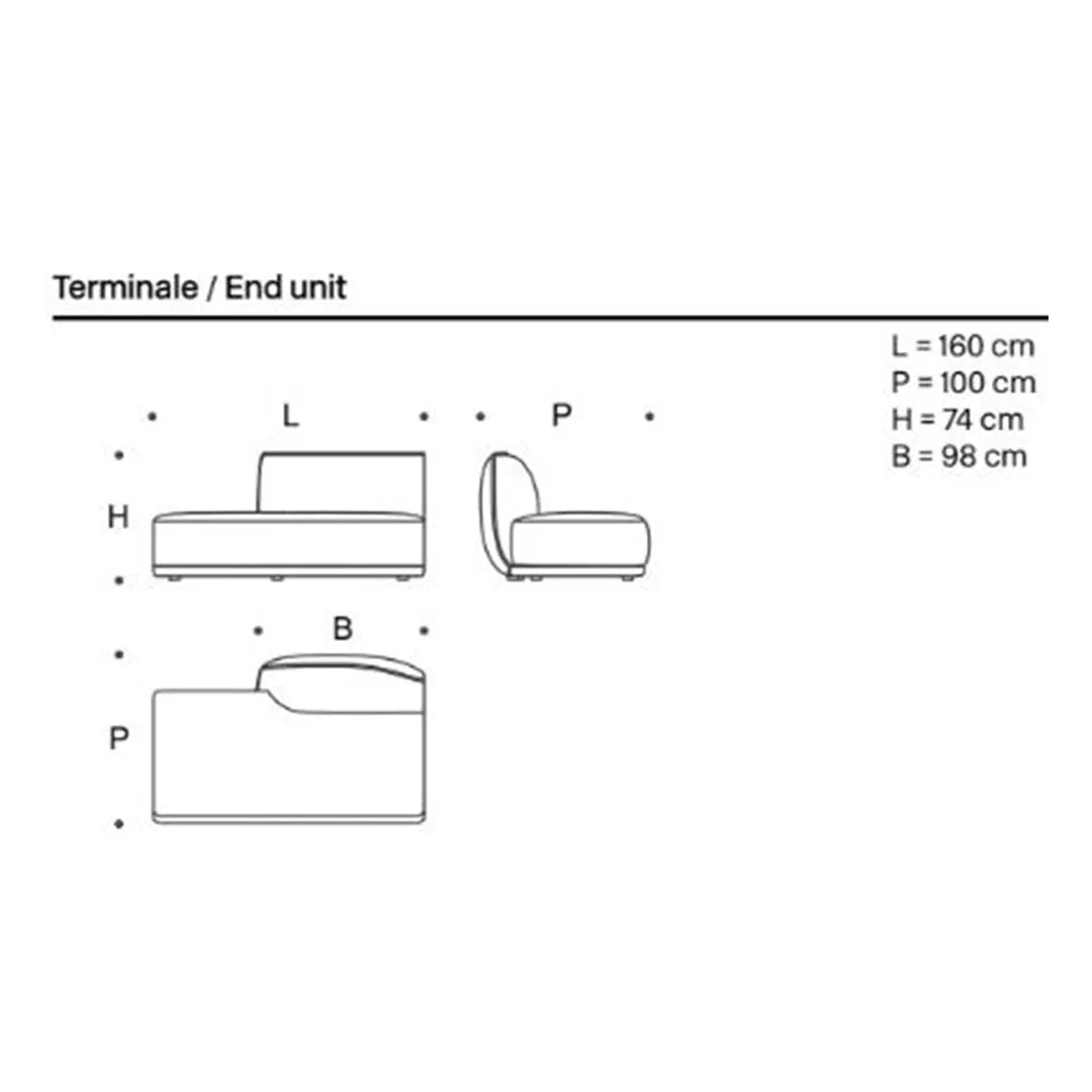 Vela Piping Sofa B Version Modules