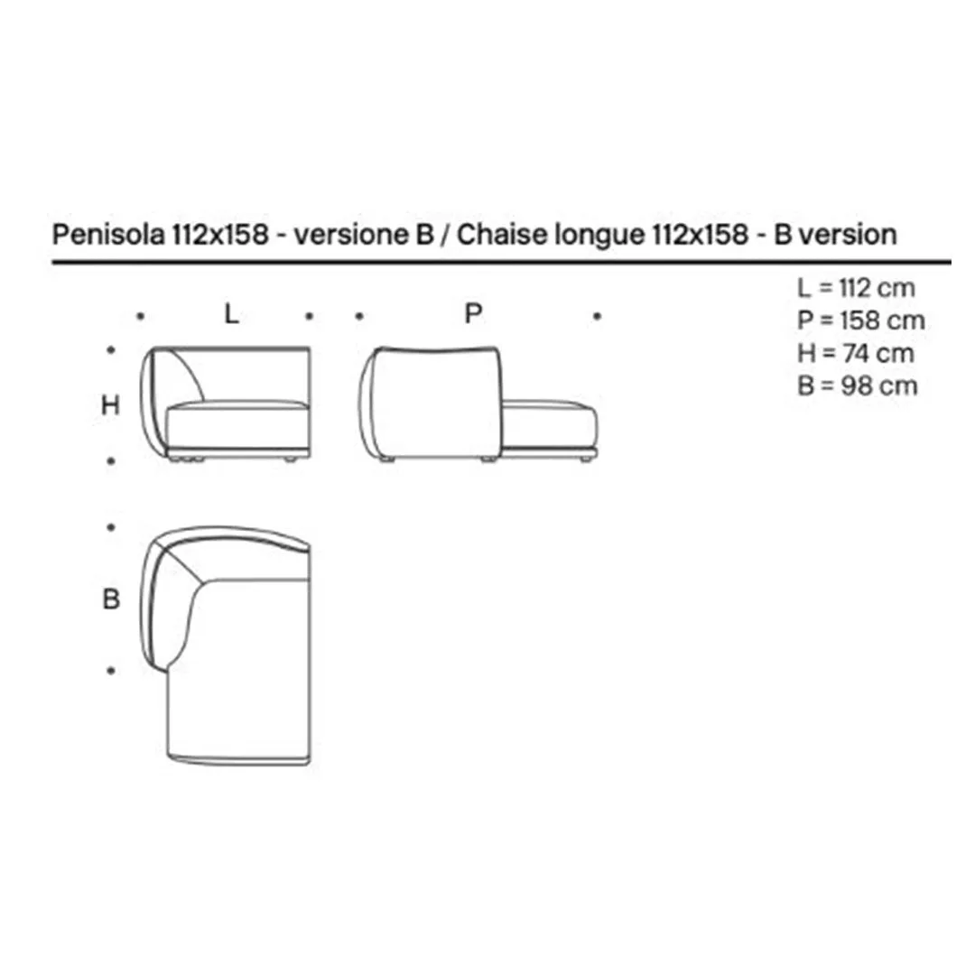 Vela Piping Sofa B Version Modules