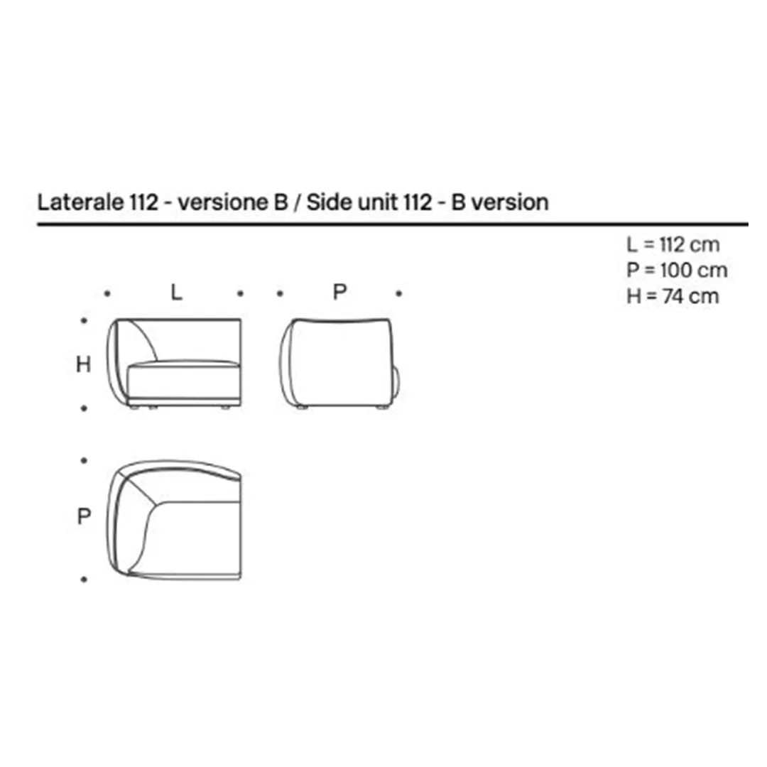 Vela Piping Sofa B Version Modules