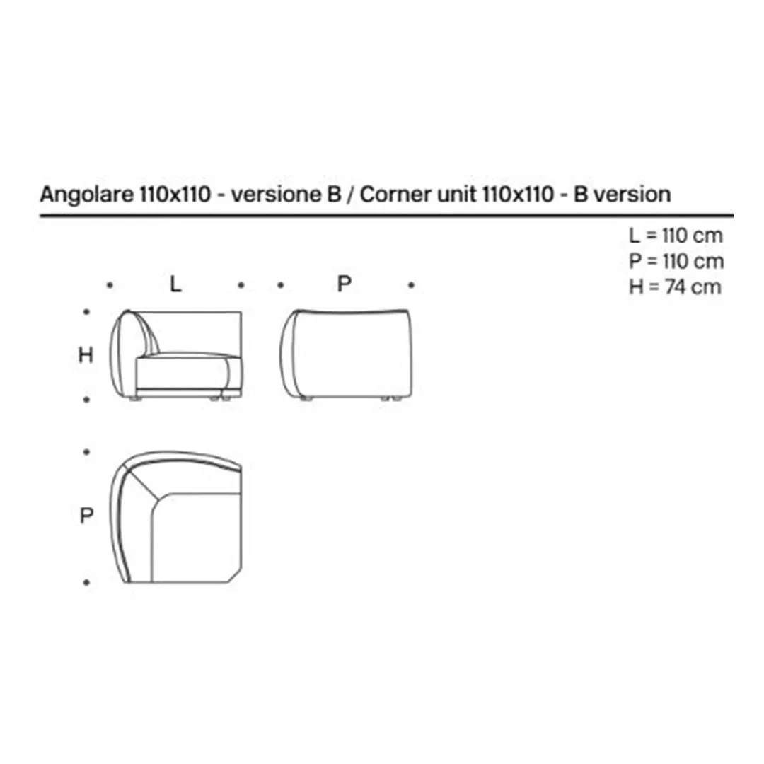 Vela Piping Sofa B Version Modules
