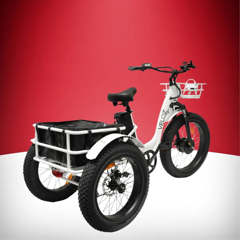 Veloz Grand-Prix Electric Trike Bike 500-750W Motor 120 Km Autonomy 20Ah Samsung Battery 150  Kilos weight load 6 Months Free Service