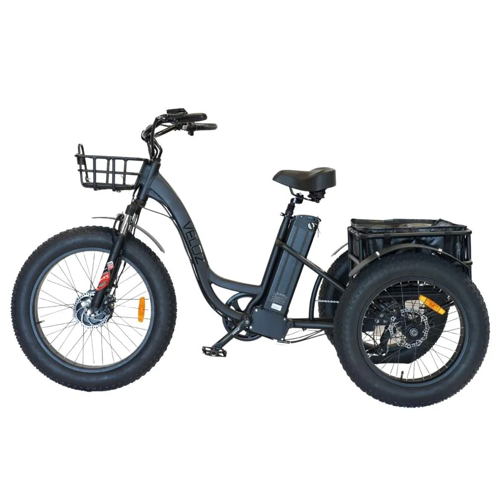 Veloz Grand-Prix Electric Trike Bike 500-750W Motor 120 Km Autonomy 20Ah Samsung Battery 150  Kilos weight load 6 Months Free Service