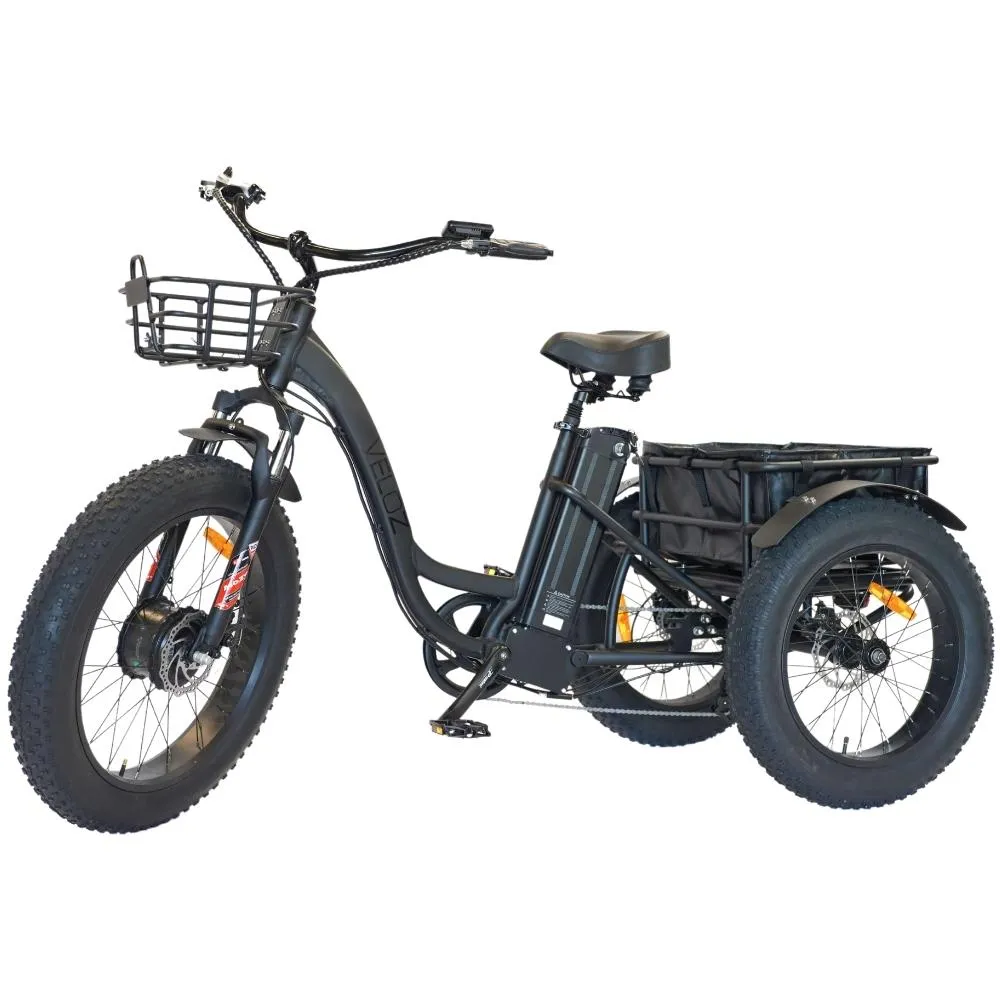 Veloz Grand-Prix Electric Trike Bike 500-750W Motor 120 Km Autonomy 20Ah Samsung Battery 150  Kilos weight load 6 Months Free Service