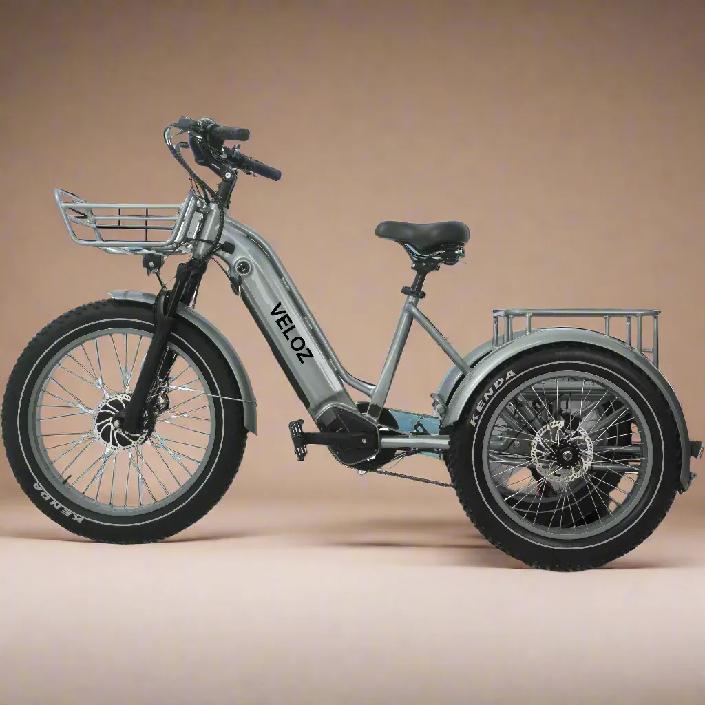 Veloz VOLTZILA Electric Trike Bike 500-750W Motor 200 Km Autonomy 20Ah Samsung Battery 200  Kilos weight load 6 Months Free Service