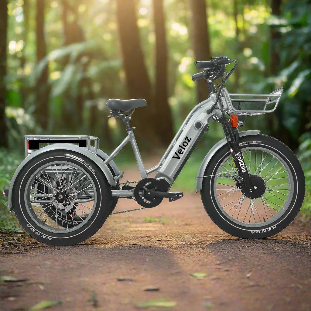 Veloz VOLTZILA Electric Trike Bike 500-750W Motor 200 Km Autonomy 20Ah Samsung Battery 200  Kilos weight load 6 Months Free Service