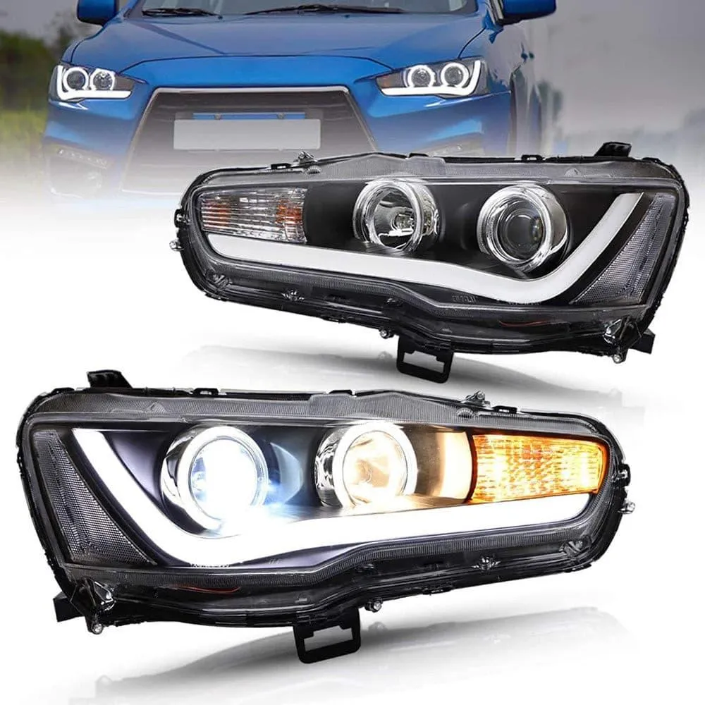VLAND Dual Beam Headlights For Mitsubishi Lancer EVO X 2008-2018
