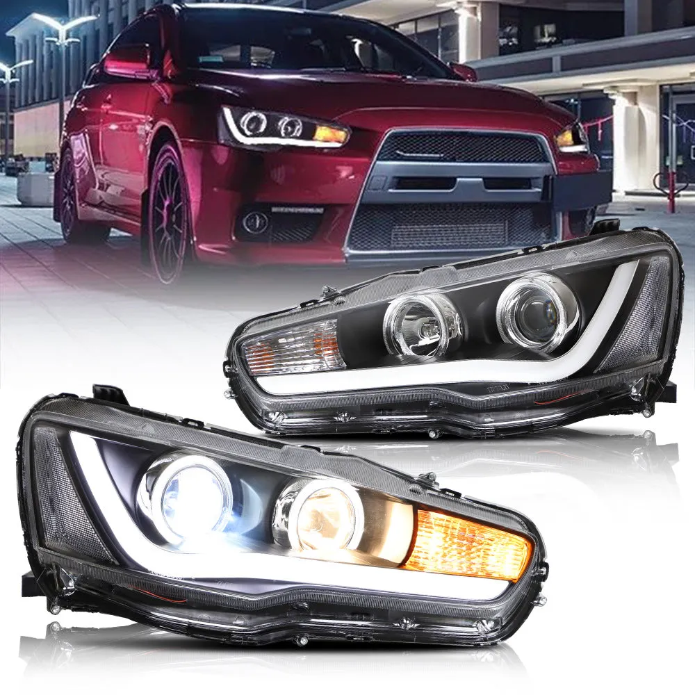 VLAND Dual Beam Headlights For Mitsubishi Lancer EVO X 2008-2018