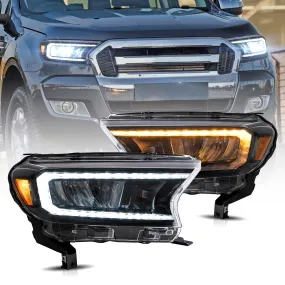 VLAND Full LED Headlights For Ford Ranger T6 Raptor & Wildtrak 2015-2020 (For International Version)