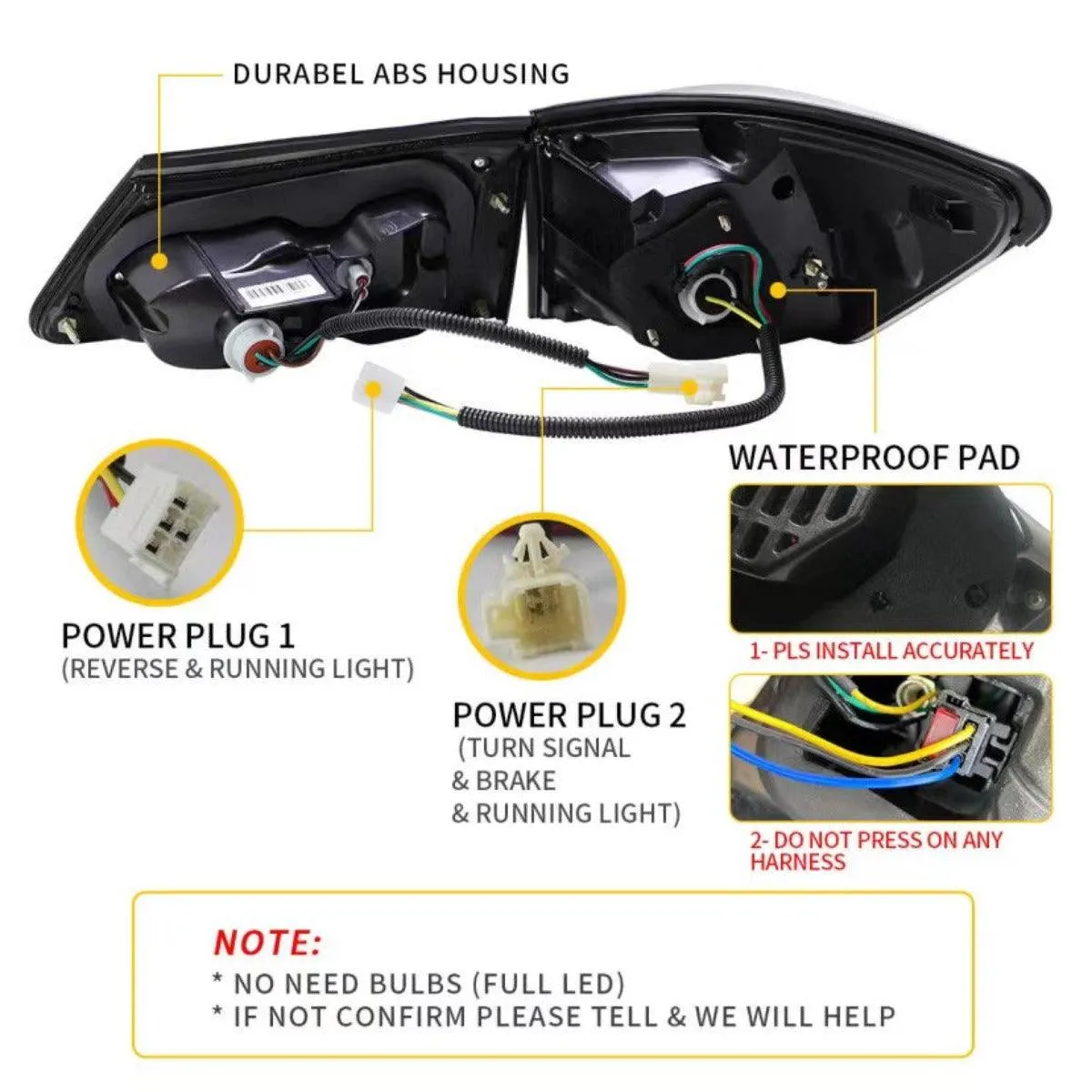VLAND Full LED Tail Lights For Lexus IS250 IS350 2005-2013 ISF 2007-2014 [XE20]