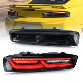 VLAND LED Taillights For Chevrolet Chevy Camaro 2016 2017 2018 with Sequential Switchback Turn Signal (Fit For American Models)