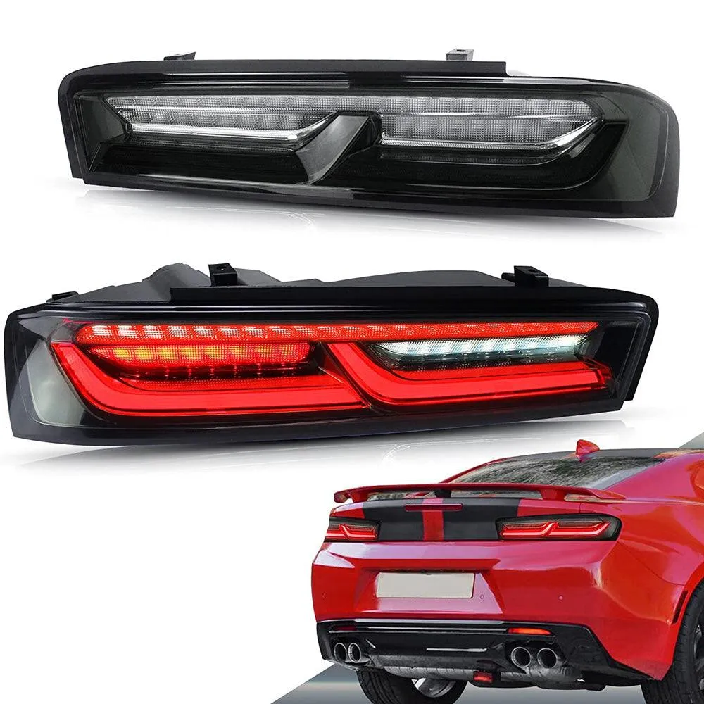 VLAND LED Taillights For Chevrolet Chevy Camaro 2016 2017 2018 with Sequential Switchback Turn Signal (Fit For American Models)