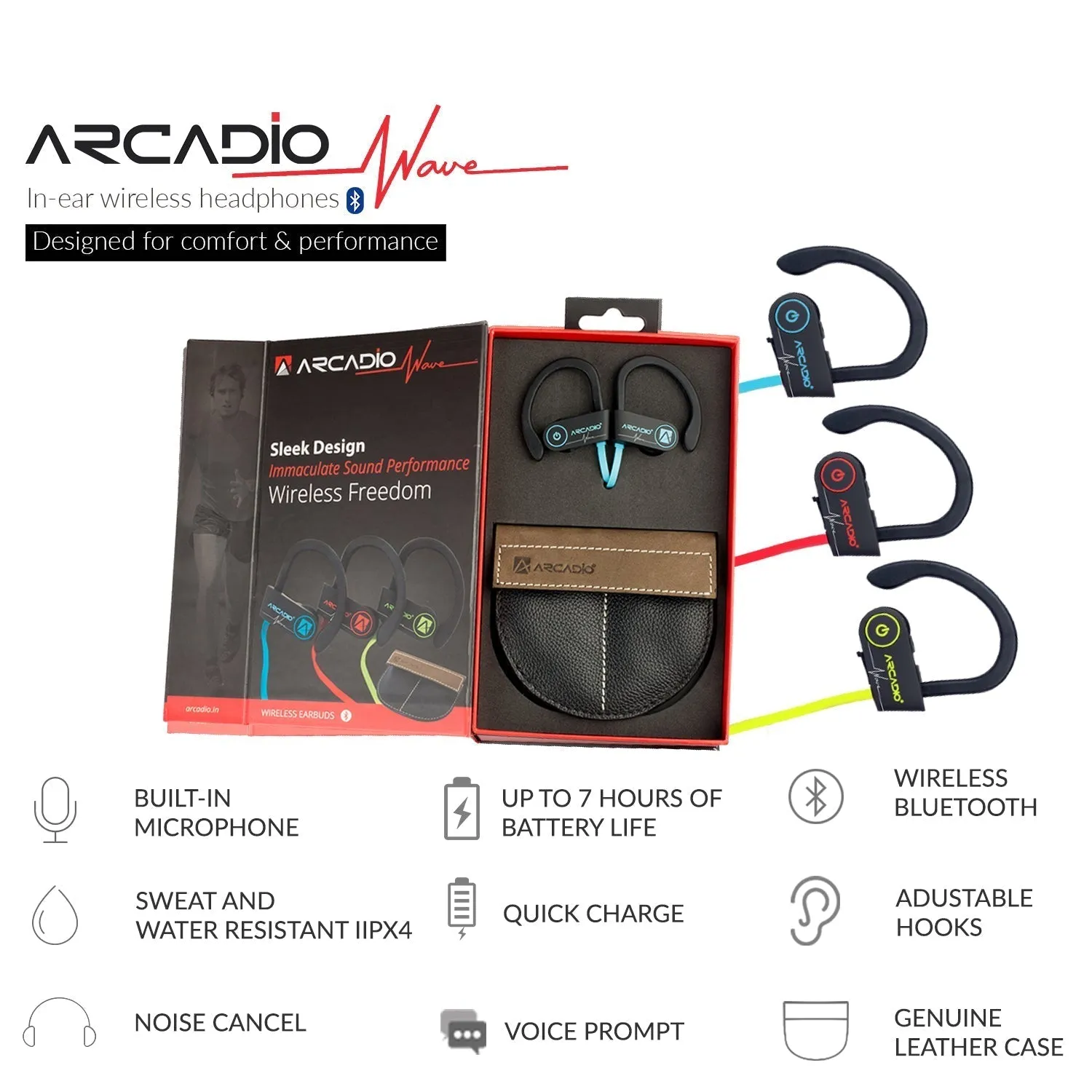 WAVE - Bluetooth Earphone - Blue