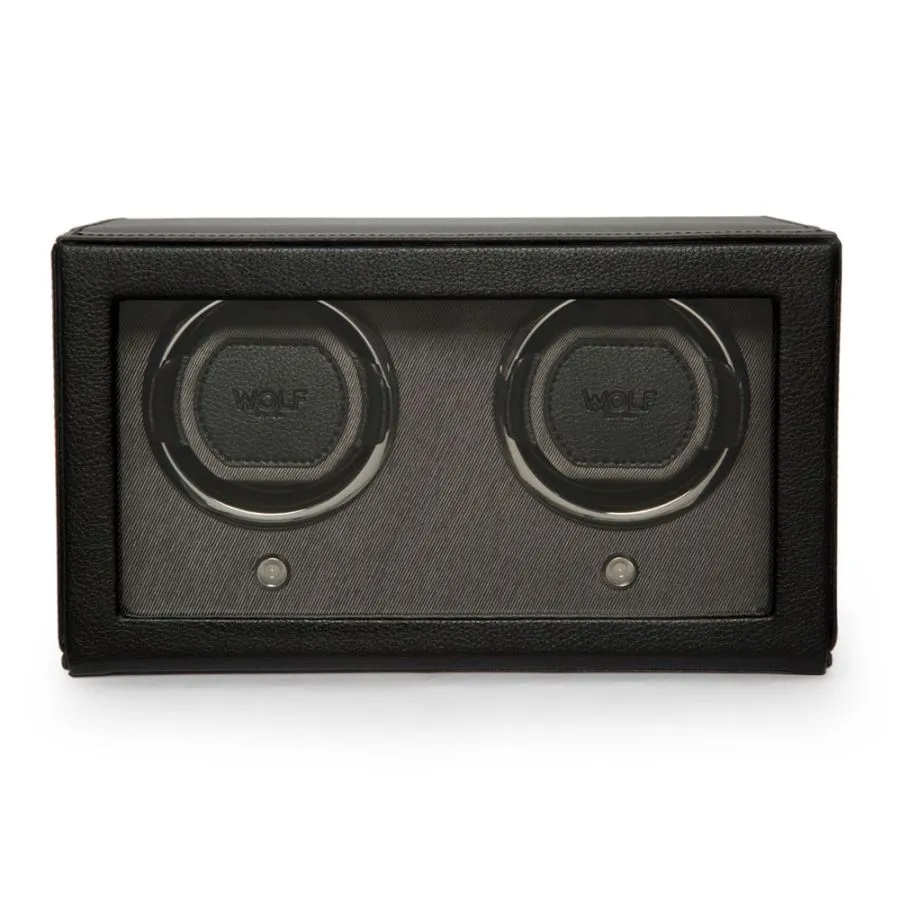 Wolf 2-Winding Module Watch Winder in Black
