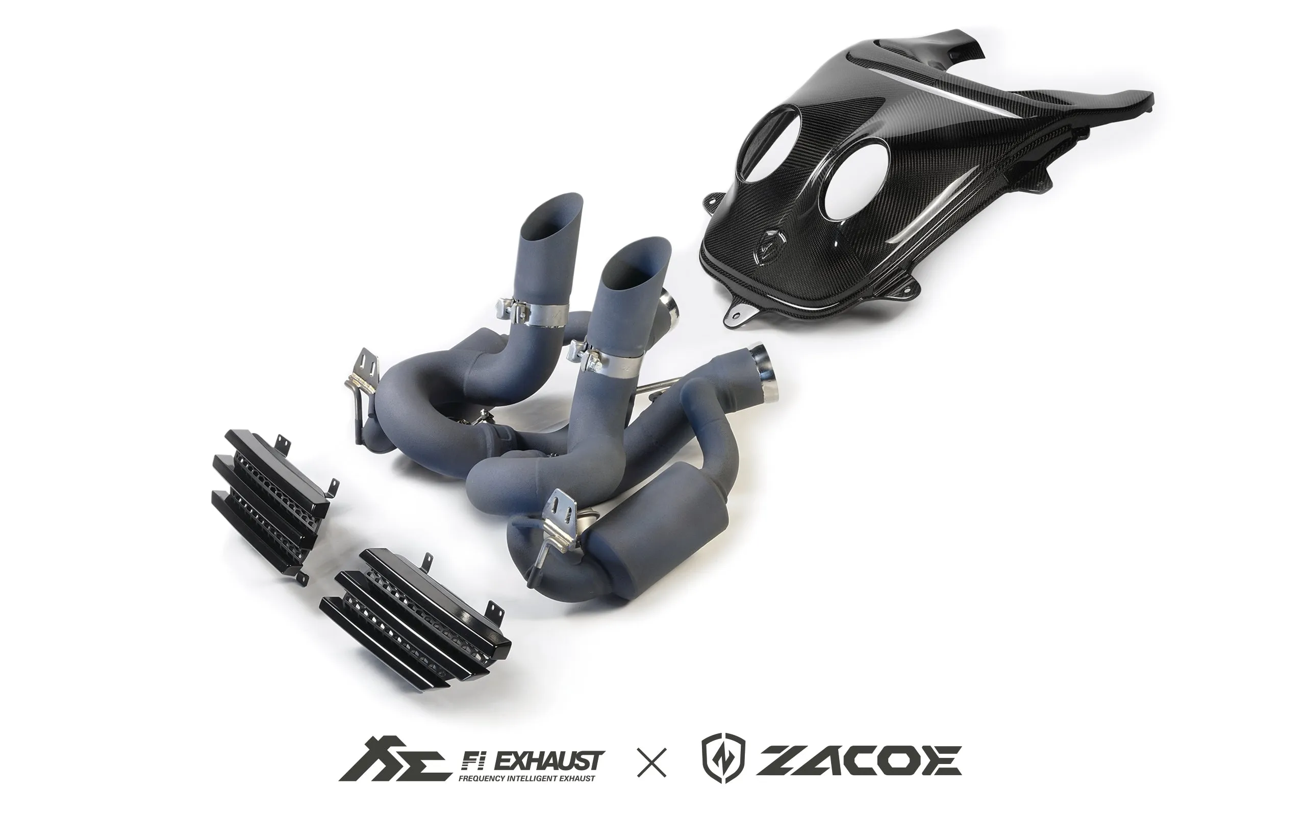 Zacoe x Fi-Exhaust Volcano Exhaust Conversion Kit for McLaren 650S / MP4-12C