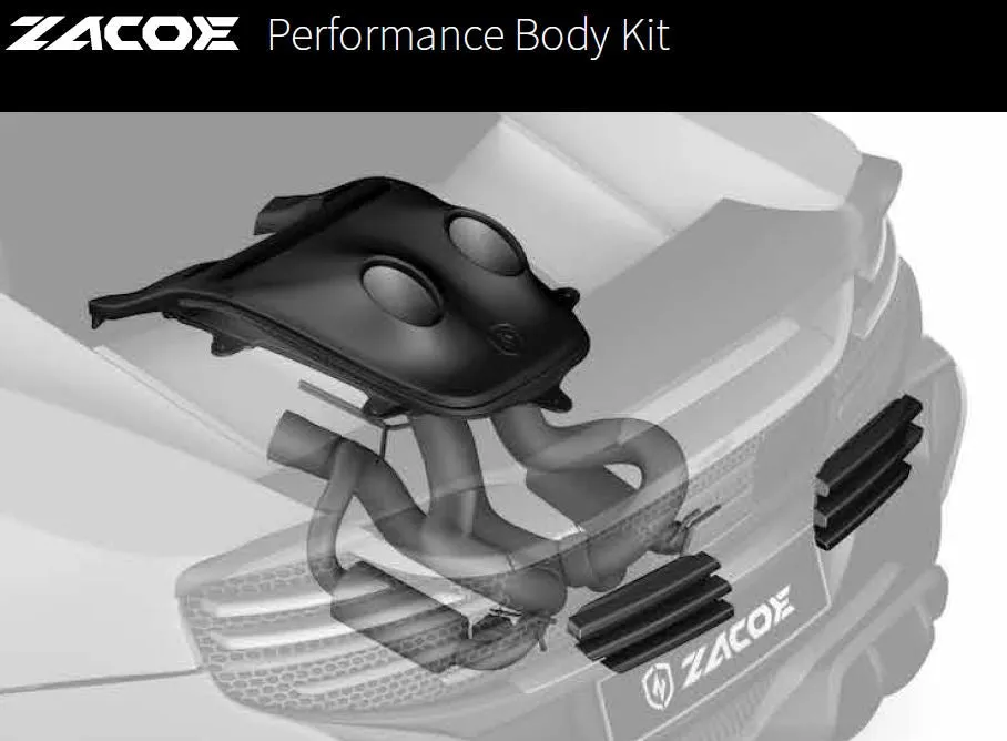 Zacoe x Fi-Exhaust Volcano Exhaust Conversion Kit for McLaren 650S / MP4-12C