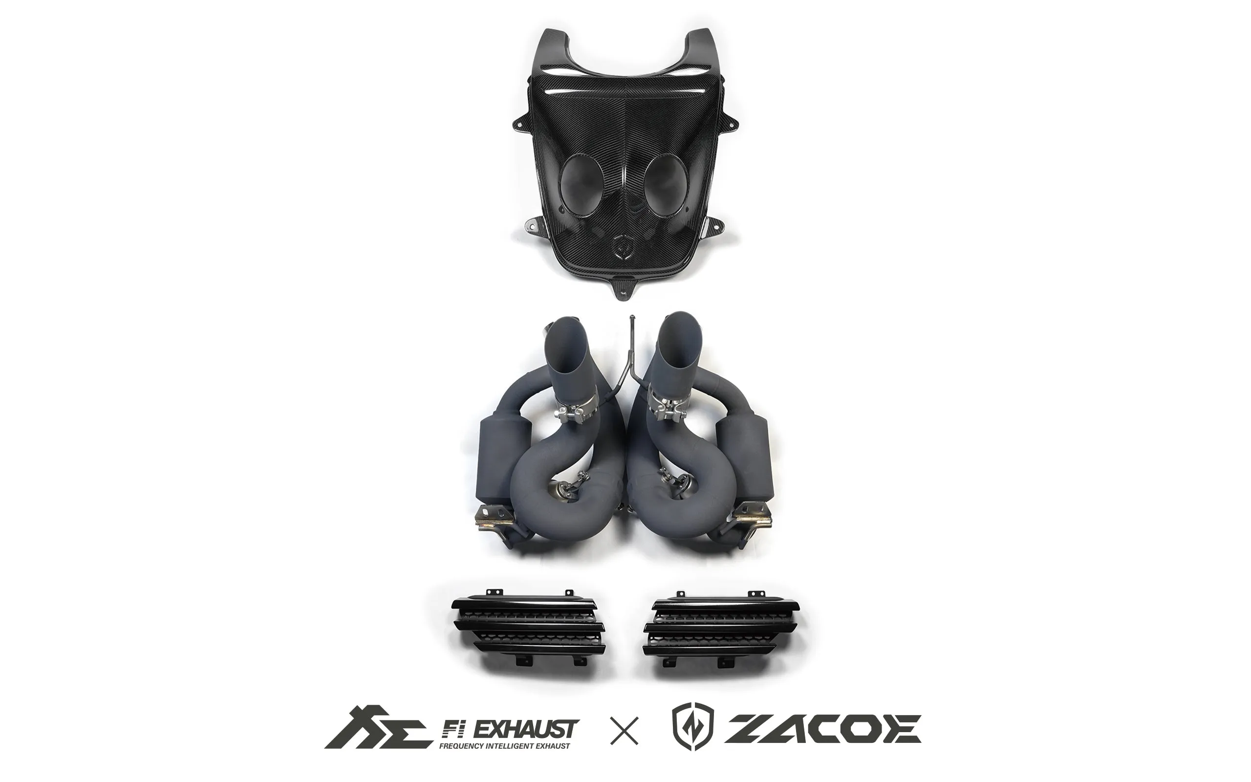 Zacoe x Fi-Exhaust Volcano Exhaust Conversion Kit for McLaren 650S / MP4-12C